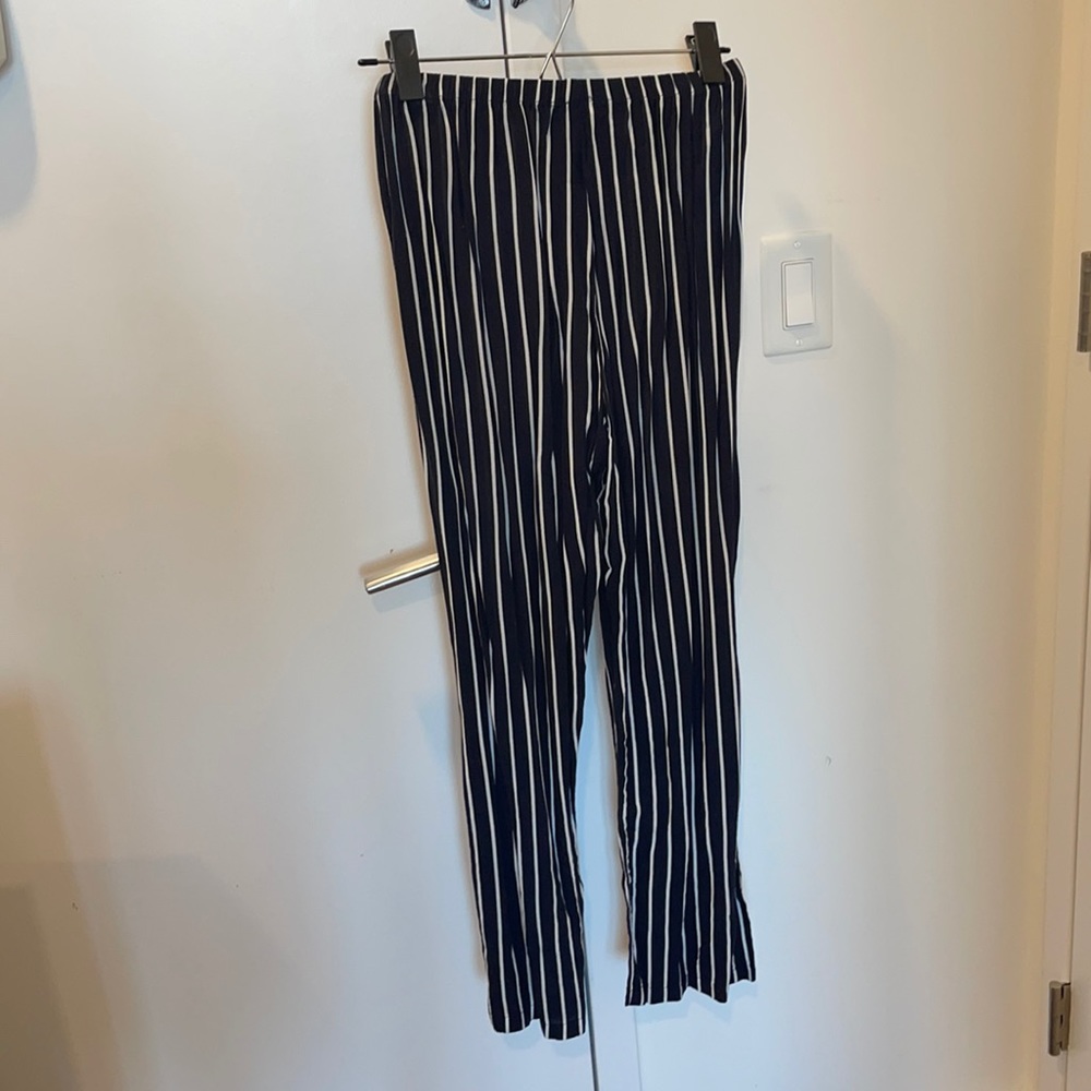 Brandy Melville Flowy stripped pants.